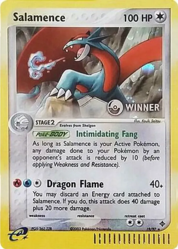 Salamence #19 (Winner Stamp)