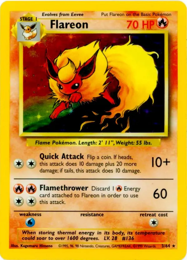 Flareon #3 (No Set Symbol)