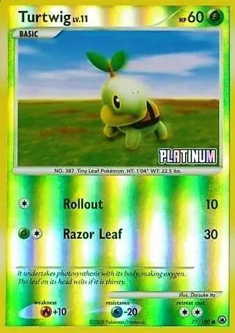 Turtwig #77 (Platinum Stamped)