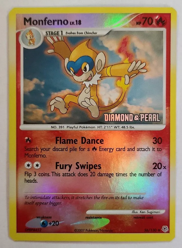 Monferno #56 (Diamond & Pearl Stamped)