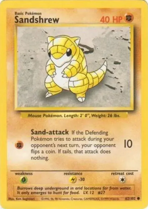 Sandshrew #62 (Trainer Deck A)