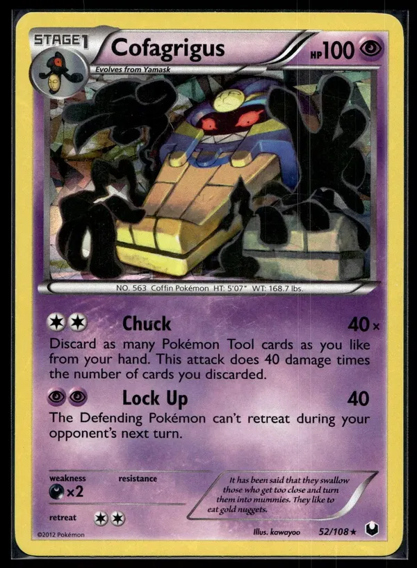 Cofagrigus #52 (Cracked Ice Holo)