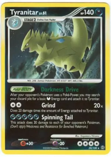 Tyranitar #30 (Cosmos Holo (Dark Rampage))