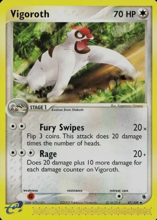 Vigoroth #47 (Serial H46-67N-L0H)