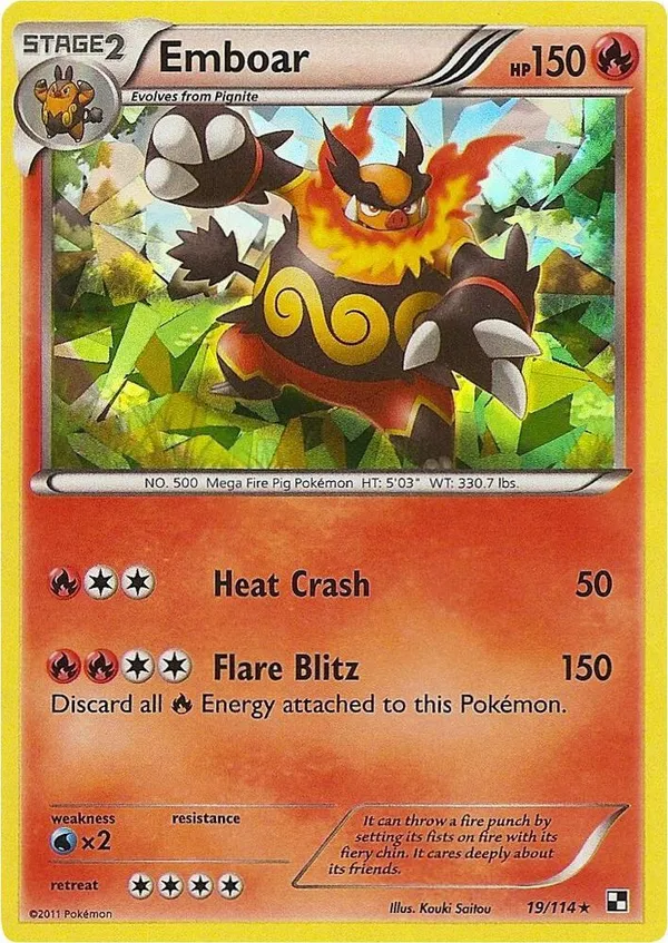 Emboar #19 (Cracked Ice Holo)