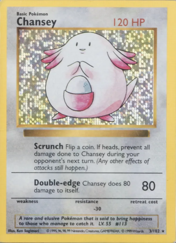 Chansey #3 (Disco Holo)