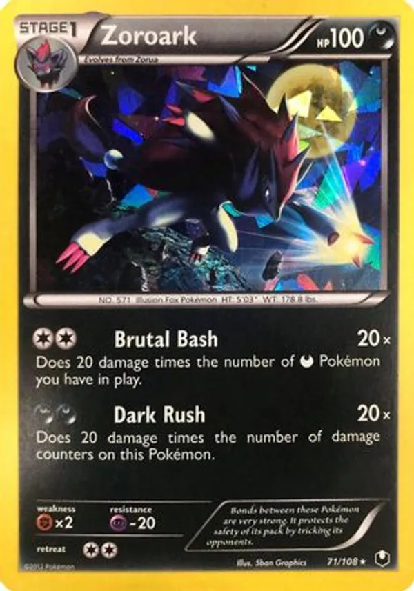 Zoroark #71 (Cracked Ice Holo)