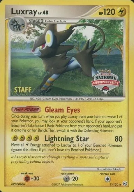 Luxray #7 (National Championships (Staff))