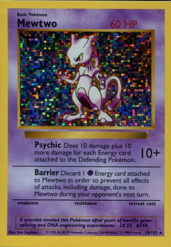 Mewtwo #10 (Disco Holo)