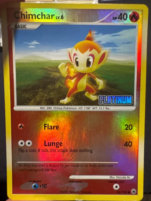 Chimchar #56 (Platinum Stamped)