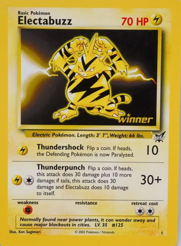 Electabuzz #1 (Winner (Jumbo))