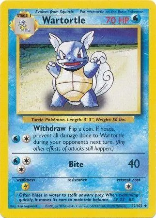 Wartortle #42 (Trainer Deck B)