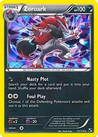 Zoroark #71 (Cracked Ice Holo)