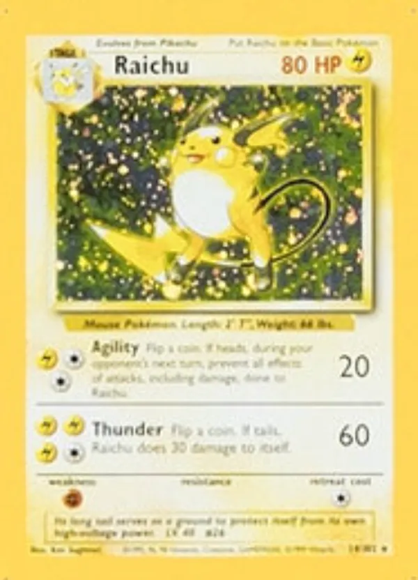 Raichu #14 (Cosmos Holo)