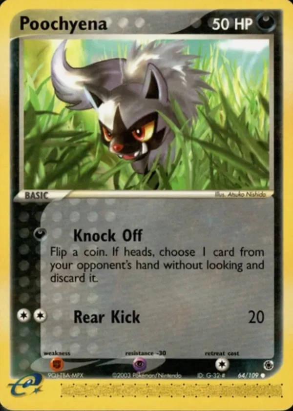 Poochyena #64 (Serial 9QJ-TBA-MPX)