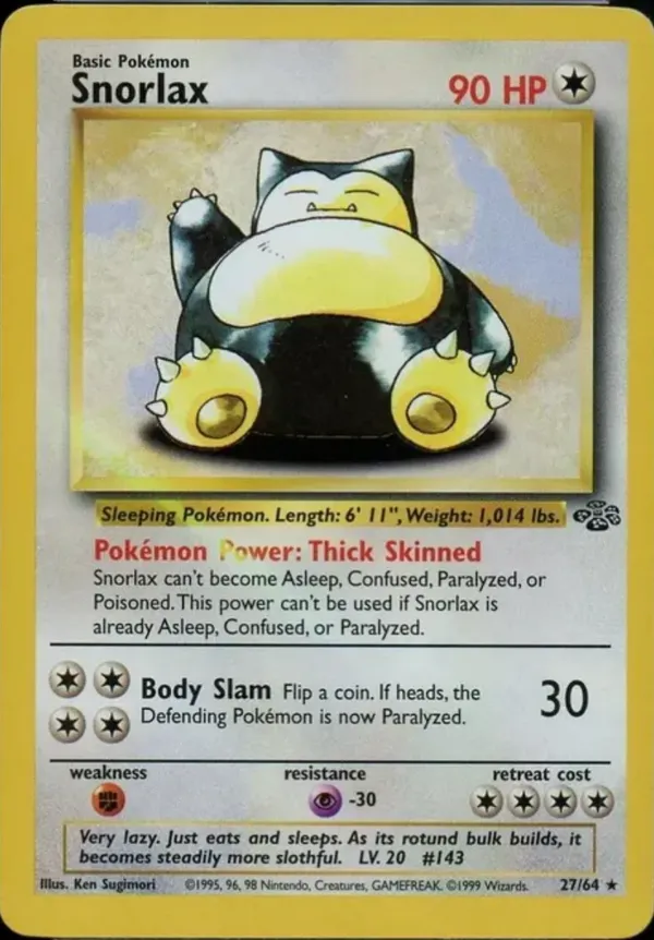 Snorlax #27 (Highlighter Error)