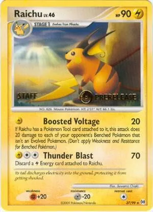 Raichu #27 (Prerelease (Staff))