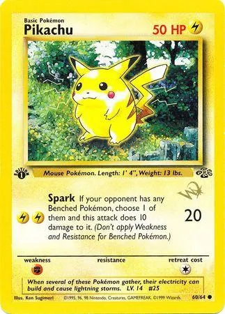 Pikachu #60 (Wizards (W) Stamp)