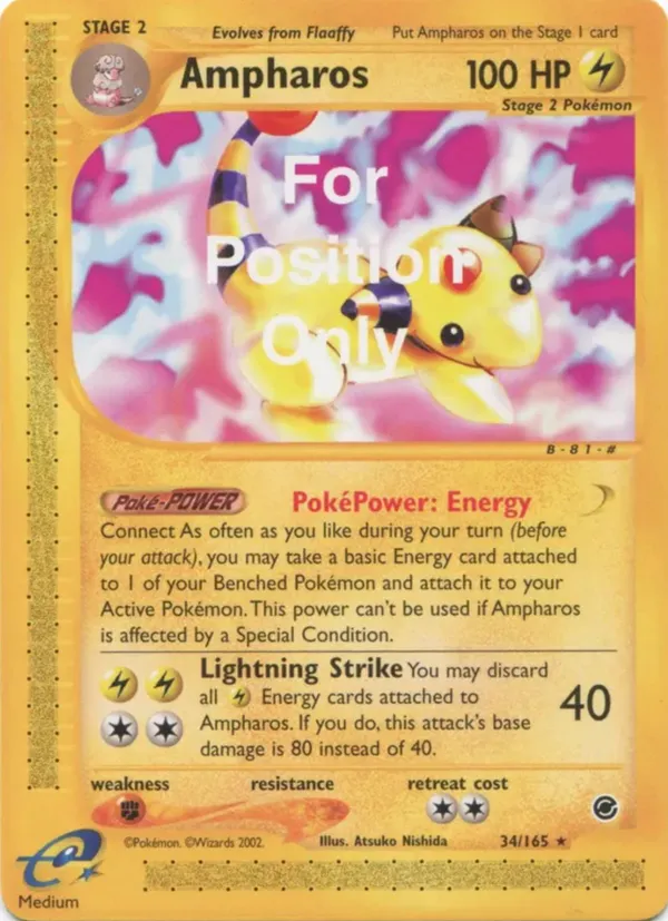 Ampharos #34 (For Position Only)
