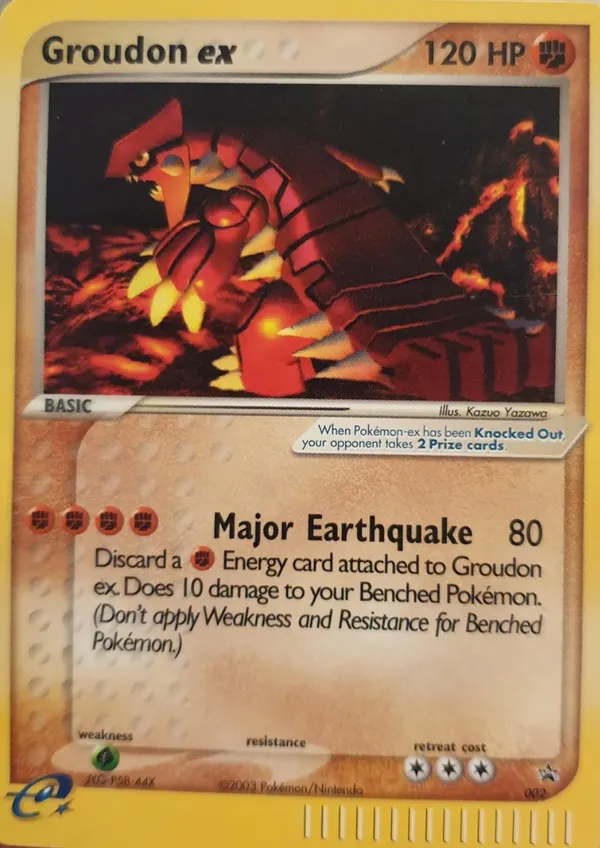 Groudon ex #2 (No e-Reader Code)