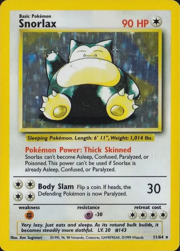 Snorlax #11 (No Set Symbol)