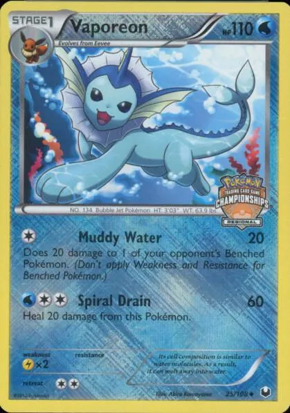 Vaporeon #25 (Regional Championships)