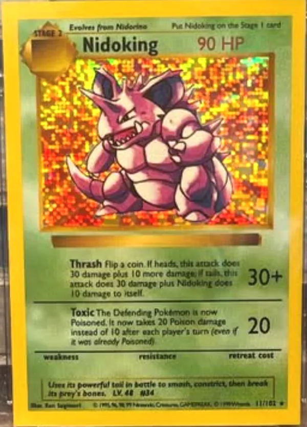 Nidoking #11 (Disco Holo)