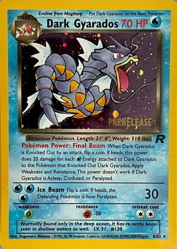 Dark Gyarados #8 (Prerelease)