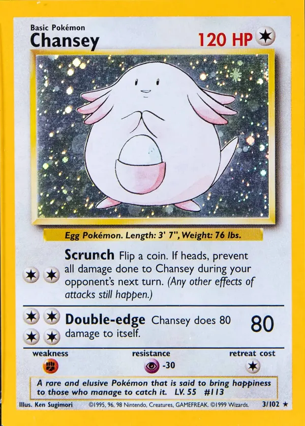 Chansey #3 (Cosmos Holo)