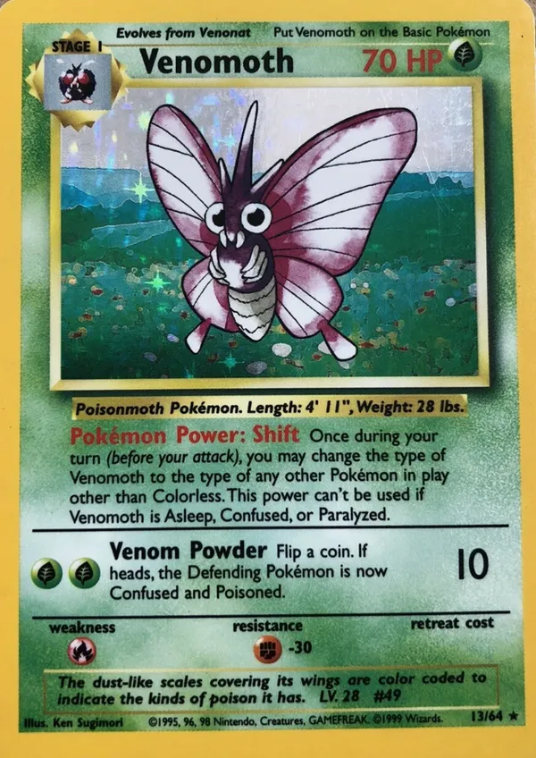 Venomoth #13 (No Set Symbol)