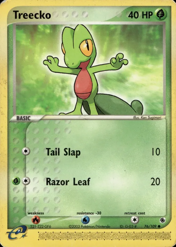 Treecko #76 (Serial 521-Z22-GF6)