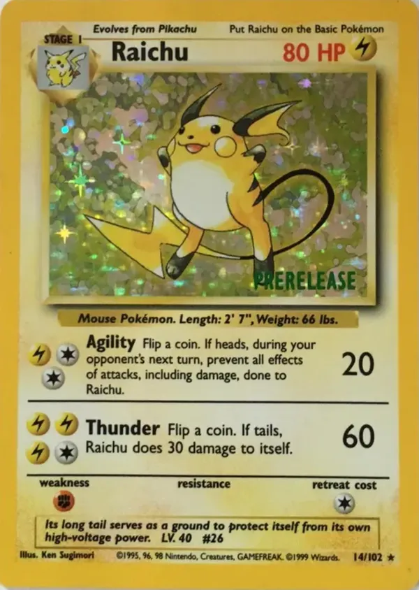 Raichu #14 (Prerelease Test Print)