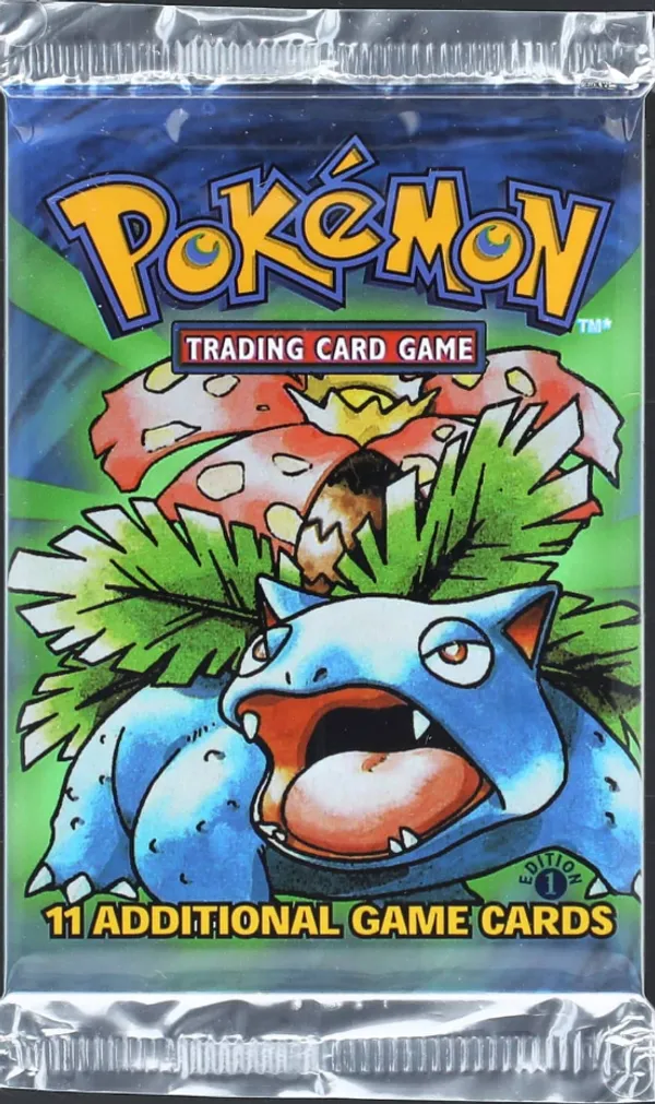 Booster Pack [Venusaur] (1st Stamp Error (Thick Font))