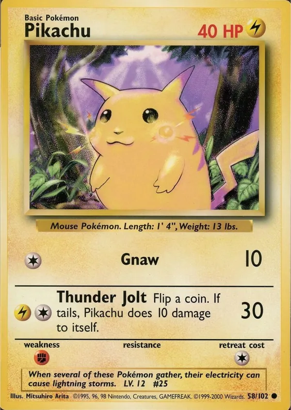 Pikachu #58 (Jumbo)