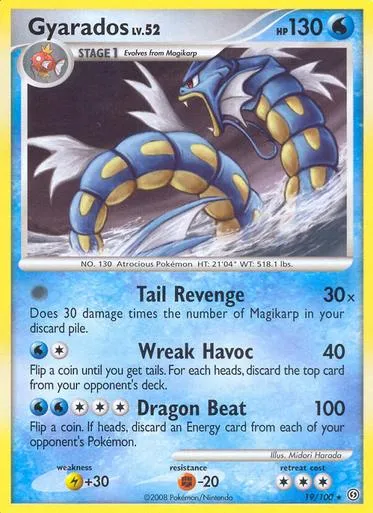 Gyarados #19 (Cosmos Holo (Raging Sea))