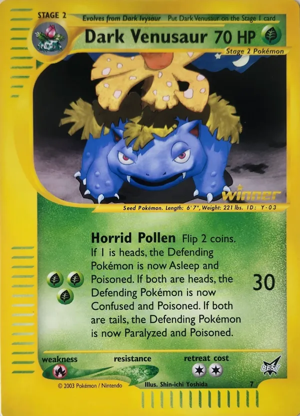 Dark Venusaur #7 (Winner (Jumbo))