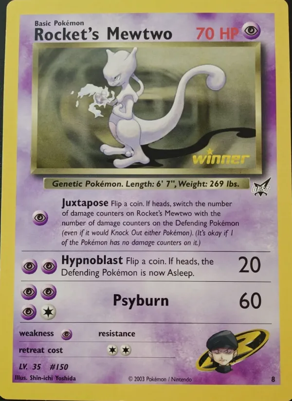 Rocket's Mewtwo #8 (Winner (Jumbo))