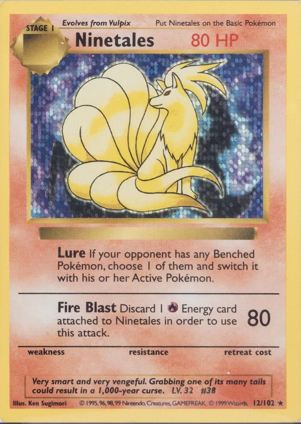 Ninetales #12 (Disco Holo)