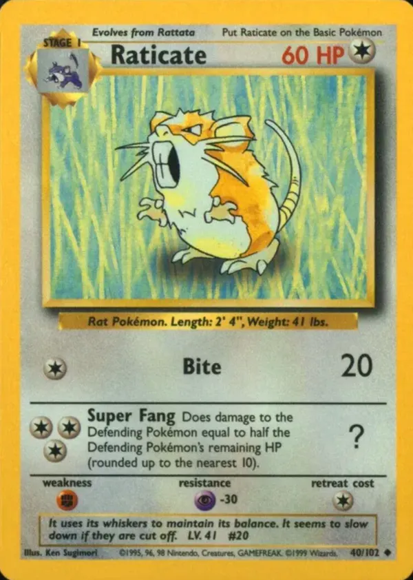Raticate #40 (Trainer Deck A)