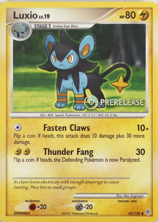 Luxio #52 (Prerelease)