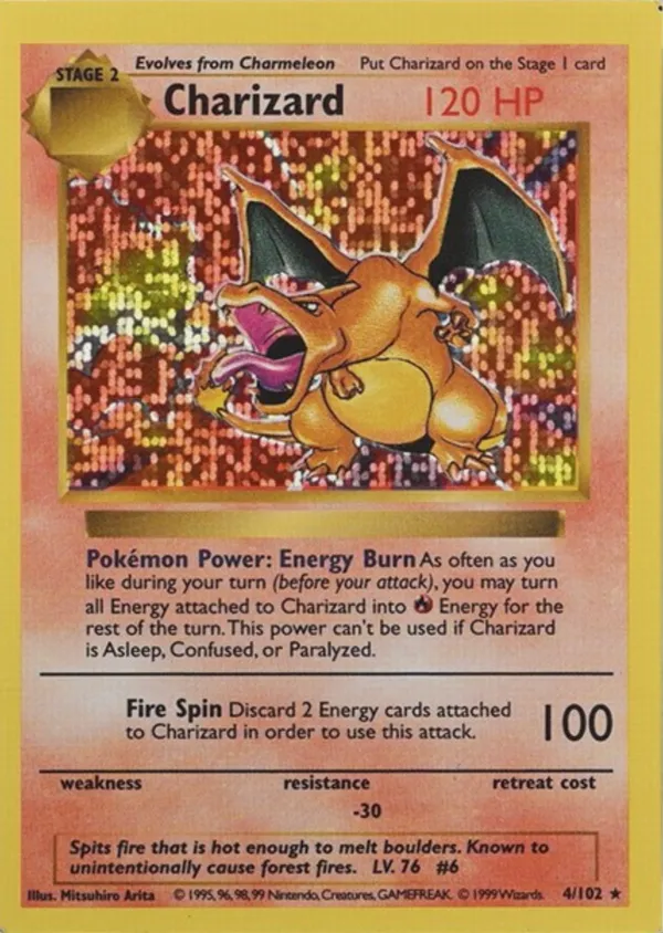 Charizard #4 (Disco Holo)