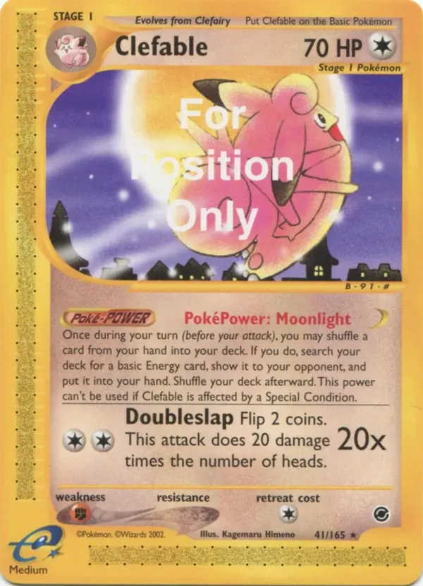 Clefable #41 (For Position Only)