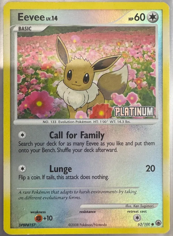 Eevee #62 (Platinum Stamped)