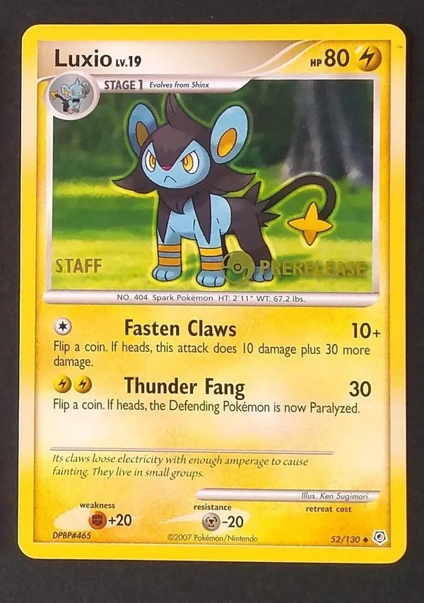 Luxio #52 (Prerelease (Staff))