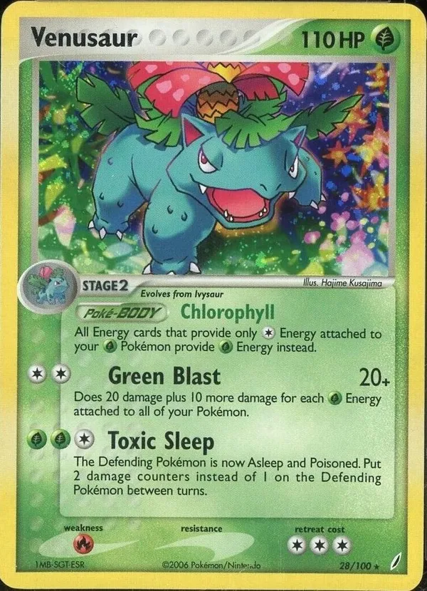 Venusaur #28 (Holo (Green Cyclone))